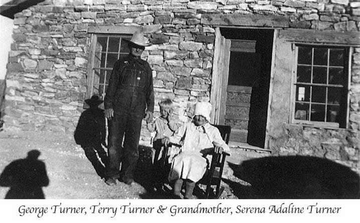 <George Turner Terry Turner Serena Turner at Georges ranch house Ramon NM>