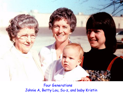 <four generations johnie a betty lou su-z and baby kristin>