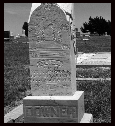 <eliza downer grave gravestone tombstone>