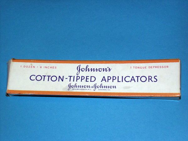 Hardy Downer's Little Black Medical Bag Cotton-Tipped applicatiors johnson and johnson 1 toungue depressor