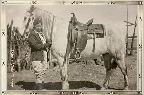 Johnie Turner with horse
