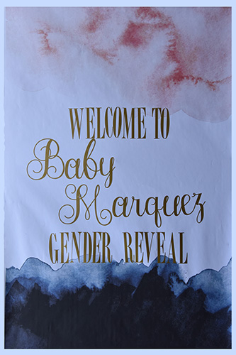Welcome To Baby Marquez Gender Reveal Party