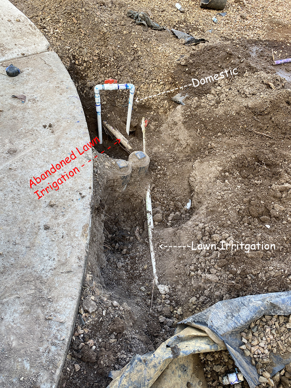 lawn irrigation water line repair 2021.08.24 anthony roto rooter