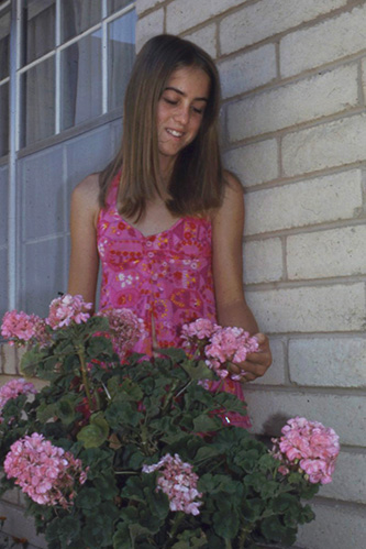 kelly geraniums 35mm slide