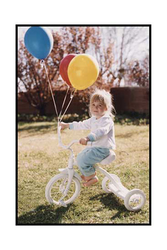 <rebecca white tricycle baloons>