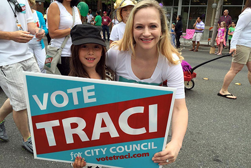 vote for traci for city council